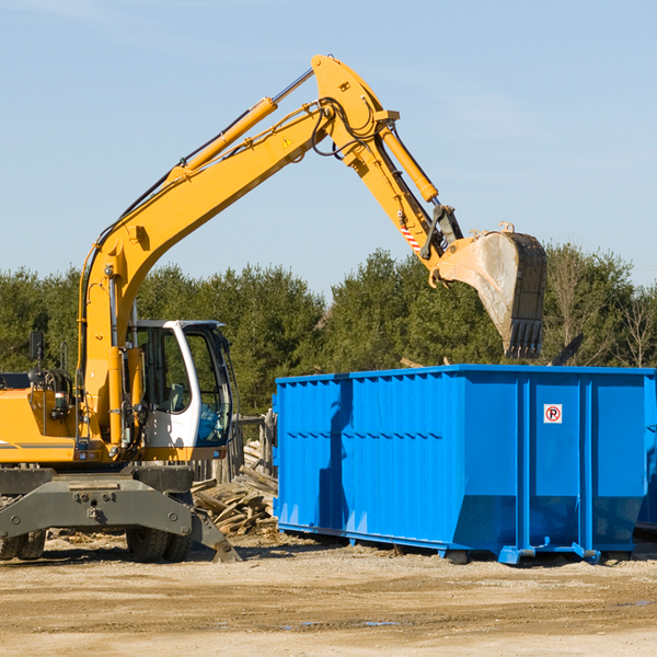 what size residential dumpster rentals are available in Angelus Oaks CA